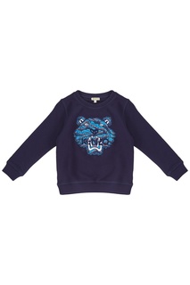 Синий свитшот с тигром Kenzo