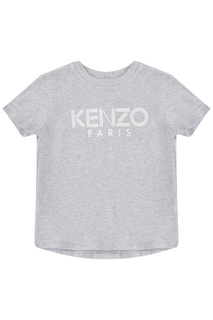 Серая футболка с логотипом Kenzo