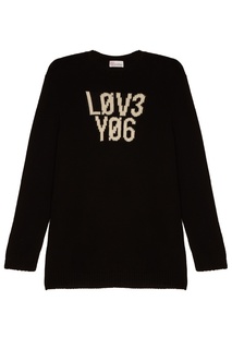 Черный шерстяной джемпер RED Valentino