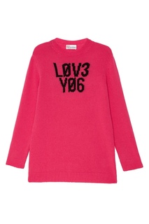 Розовый шерстяной джемпер RED Valentino