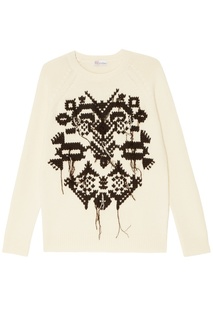 Бежевый шерстяной джемпер RED Valentino