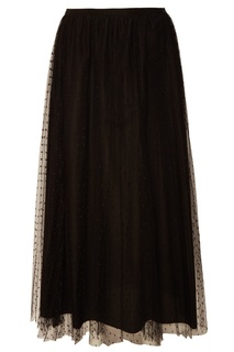 Черная юбка миди RED Valentino