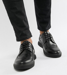 Черные броги-криперы из искусственной кожи ASOS DESIGN - Черный