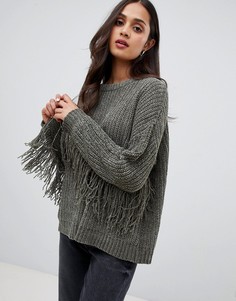 Джемпер с бахромой Brave Soul emery - Зеленый