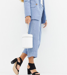 Черные босоножки на блочном каблуке для широкой стопы River Island - Черный
