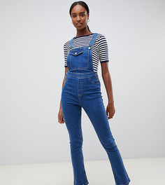 Синий джинсовый комбинезон с расклешенными штанинами ASOS DESIGN Tall - Синий