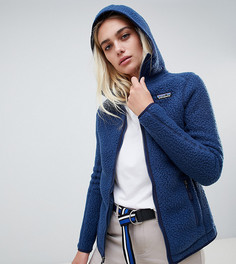 Худи синего цвета из искусственной цигейки Patagonia Retro - Синий