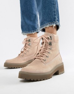 Замшевые ботильоны Timberland Carnaby Cool 6 Inch - Розовый