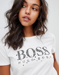 Белый топ с логотипом Boss Casual - Белый