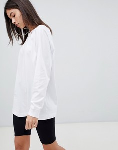 Белый oversize-лонгслив ASOS DESIGN - Белый