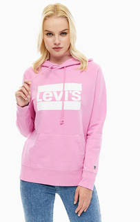 Розовая толстовка с логотипом бренда Levis®