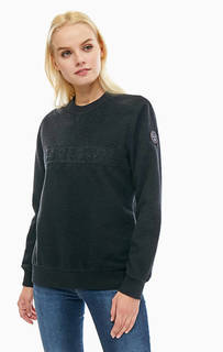 Свитшот черного цвета с декоративной вышивкой Napapijri