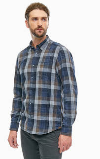 Рубашка в клетку с нагрудным карманом Lerros