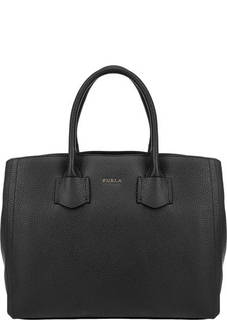 Сумка из зерненой кожи с двумя отделами Alba Furla