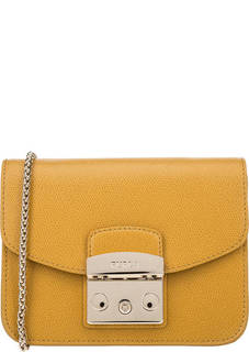 Маленькая кожаная сумка через плечо Metropolis Furla