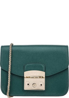 Маленькая кожаная сумка через плечо Metropolis Furla