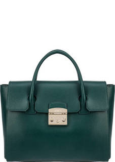 Кожаная сумка с откидным клапаном Metropolis Furla