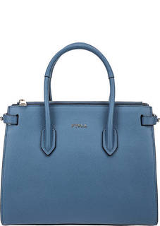 Сумка из зерненой кожи с двумя отделами Pin Furla