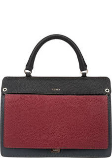 Кожаная сумка с трансформирующимся клапаном Like Furla