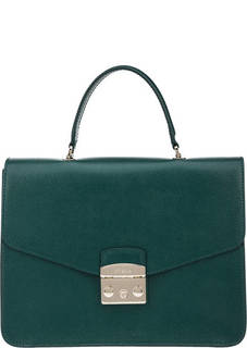 Кожаная сумка с откидным клапаном Metropolis Furla