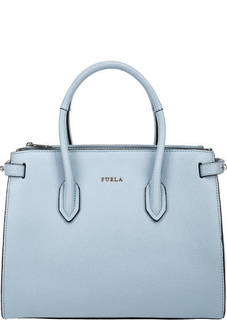 Сумка из зерненой кожи с двумя отделами Pin Furla