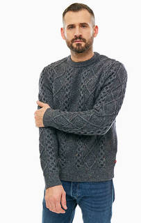 Серый шерстяной свитер с круглым вырезом Levis®