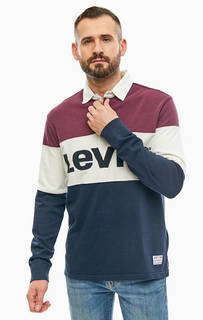 Хлопковая футболка поло с длинными рукавами Levis®
