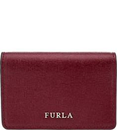 Кожаная визитница с откидным клапаном Babylon Furla