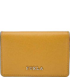 Кожаная визитница с откидным клапаном Babylon Furla