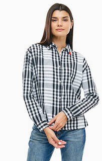 Хлопковая рубашка с брошью Scotch&Soda