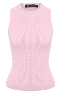 Однотонный топ из вискозы Versace