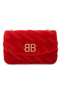 Сумка BB из бархата Balenciaga