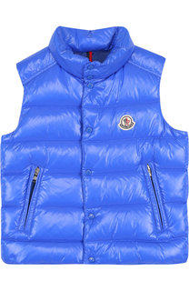 Стеганый жилет на кнопках Moncler Enfant