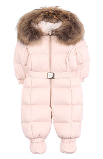 Комплект из пухового комбинезона и пинеток Moncler Enfant