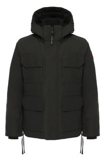 Укороченная пуховая парка Maitland на молнии с капюшоном Canada Goose