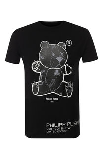 Хлопковая футболка с принтом Philipp Plein