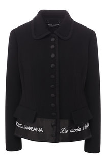 Жакет из смеси шерсти и шелка Dolce & Gabbana
