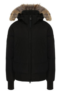 Бомбер Savona с меховой отделкой капюшона Canada Goose