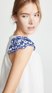 Madewell Chiara Double Ruffle Blouse