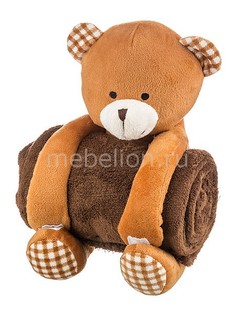 Плед детский (75х100 см) Мишка в клеточку