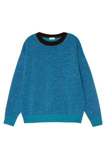 Бирюзовый джемпер с люрексом Dries Van Noten