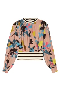 Блузка с контрастной отделкой Msgm