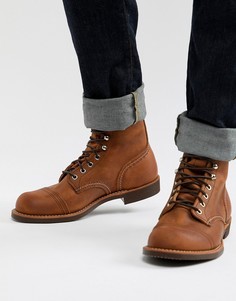 Кожаные ботинки медного цвета со шнуровкой Red Wing Iron Ranger - Коричневый