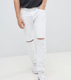 Белые джинсы скинни с рваными коленями Heart & Dagger - Белый