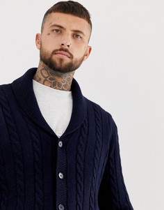 Темно-синий кардиган крупной вязки ASOS DESIGN - Темно-синий