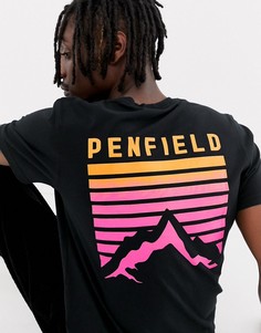 Черная футболка с принтом Penfield Caputo - Черный