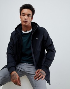 Черная парка с капюшоном Fred Perry Stockport - Черный