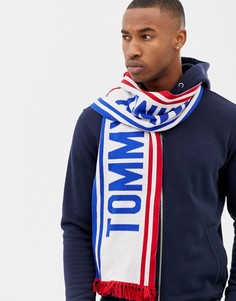 Синий шарф с логотипом Tommy Hilfiger - Синий
