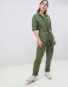 Хлопковый комбинезон ASOS DESIGN - Зеленый