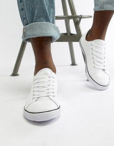 Белые кеды на шнуровке ASOS DESIGN - Белый